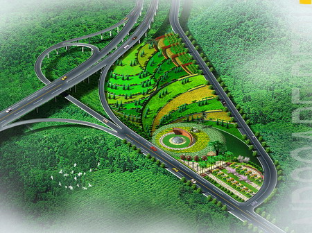 茶园高速入口景观方案设计